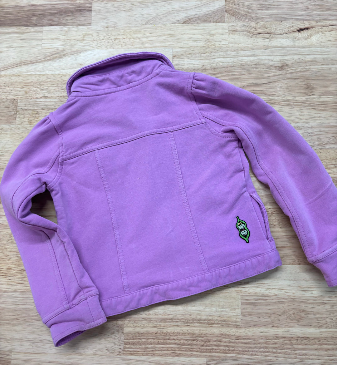 Peekaboo Beans Purple Zip-Up Freestyle Jacket