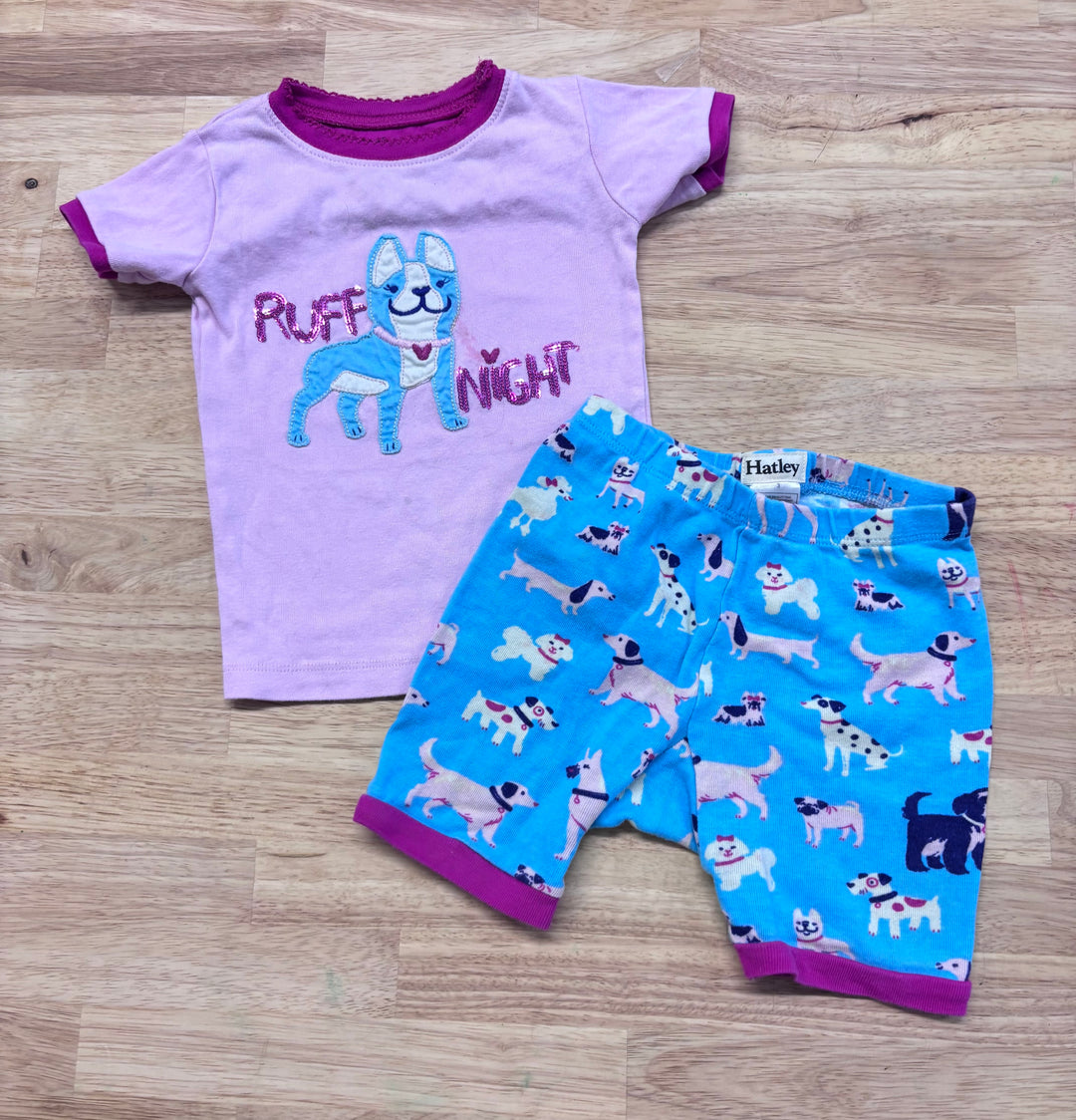 Hatley 3T PJ Set (Dogs) stained