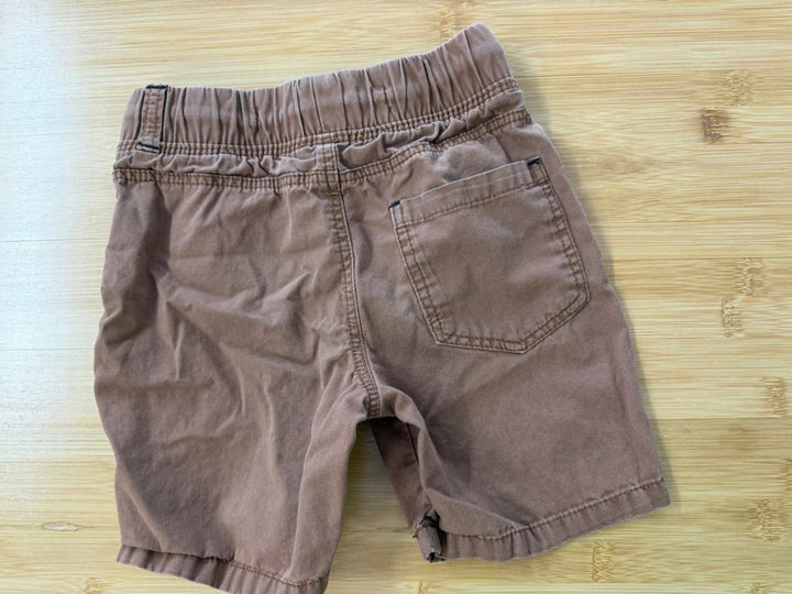 Denim Co Pull-On Shorts –3/4 | Brown Elastic Waist | Play - Nest and Sprout-Consignment