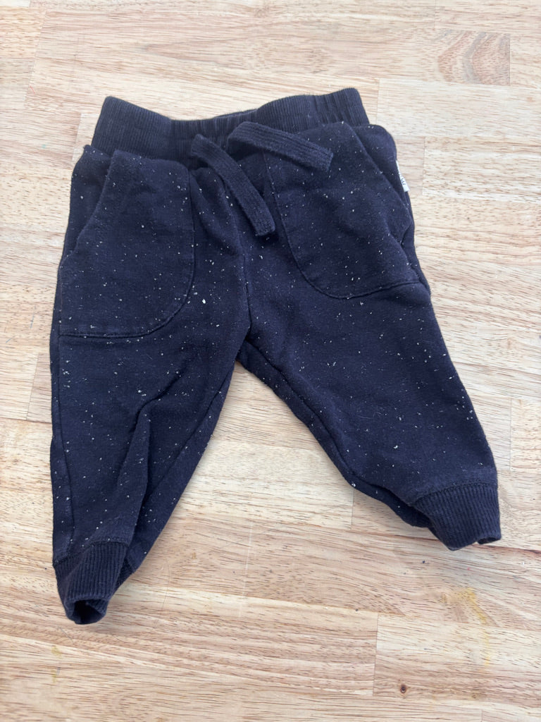 Miles the Label 6M Black Speckled Sweatpants