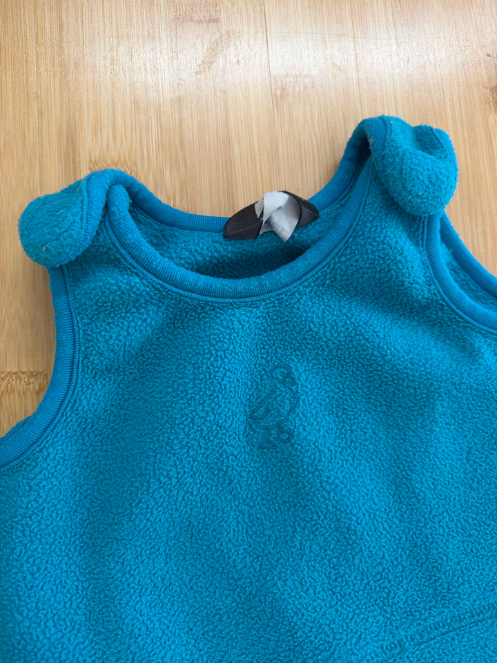 MEC Turquoise Fleece One-Piece – 18M | Velcro Sleeves Made in Canada