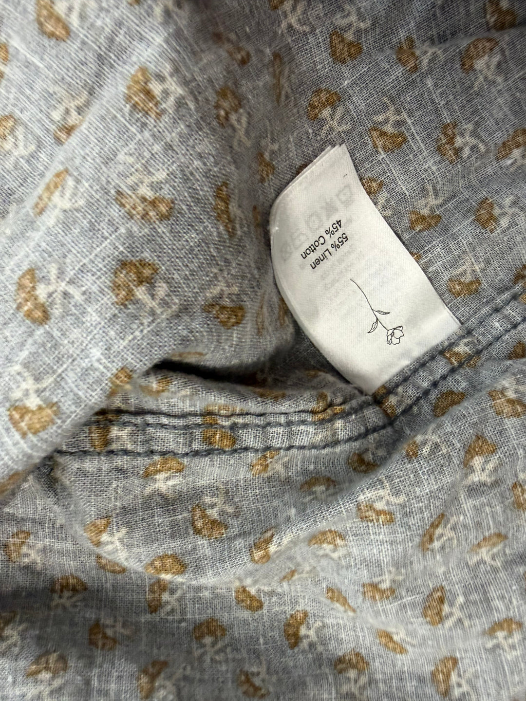 Noralee Button Down Shirt – 2 | Grey with Yellow Florals