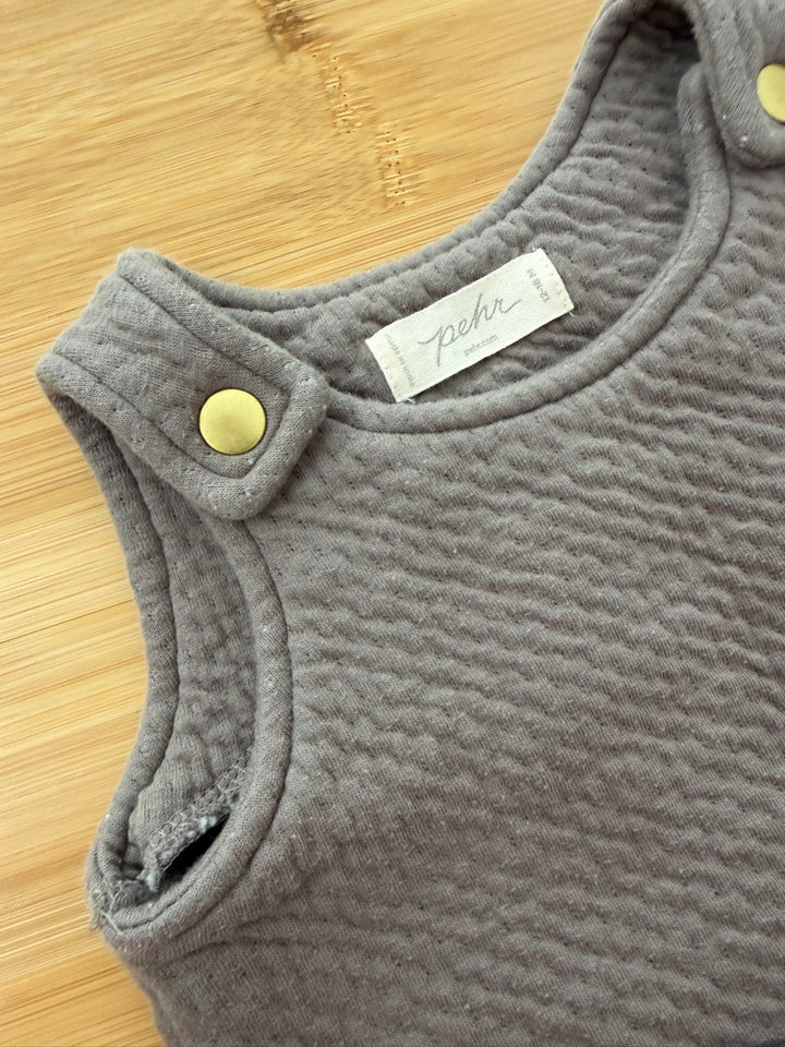 Pehr Quilted Overalls – 12–18M | Charcoal