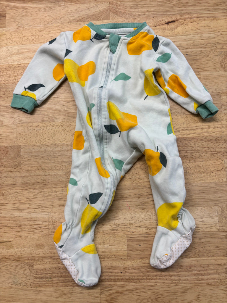 ZippyJamz Lemon Print Sleeper – 3–6M