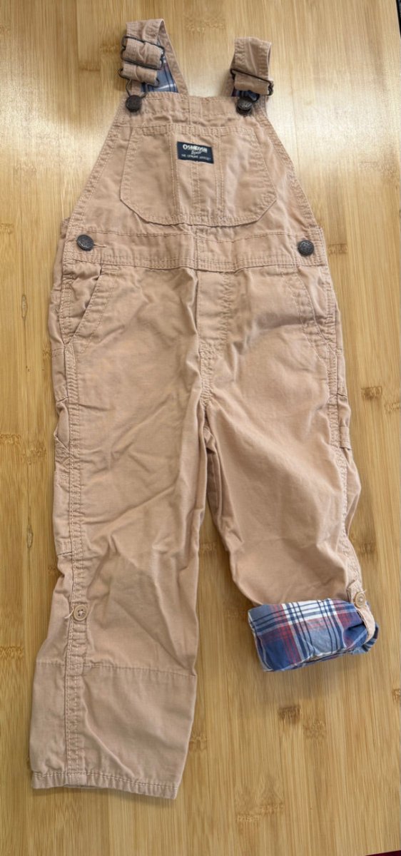 OshKosh Overalls –3 Y Peachy Brown - Nest and Sprout-Consignment
