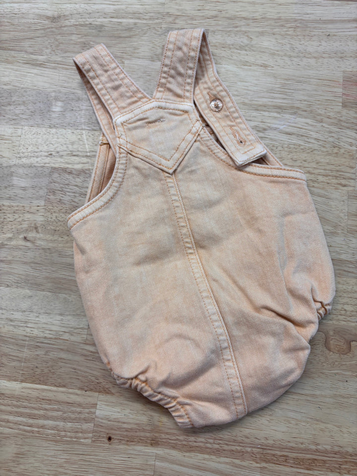 Old Navy 3–6M Orange Denim Romper