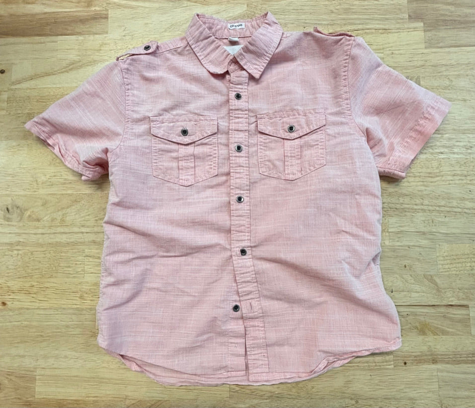 Paper Denim & Cloth Size 7 Button-Up – Salmon