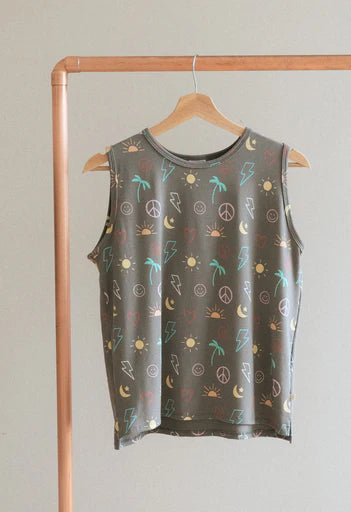 Youth Muscle Shirt | Sidewalk Chalk