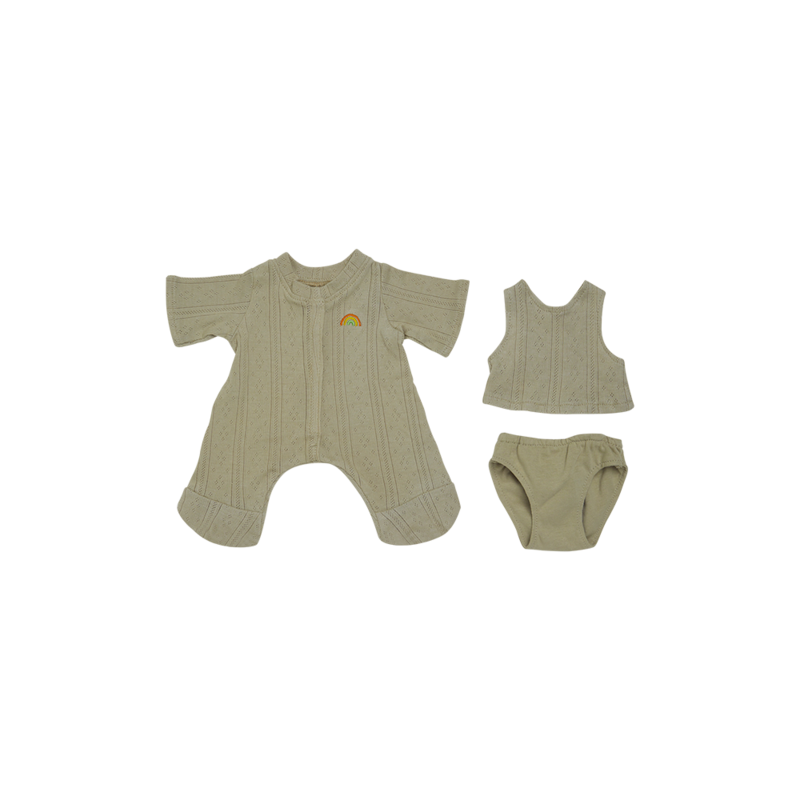 Dinkum Dolls Pointelle PJ Set - Sage