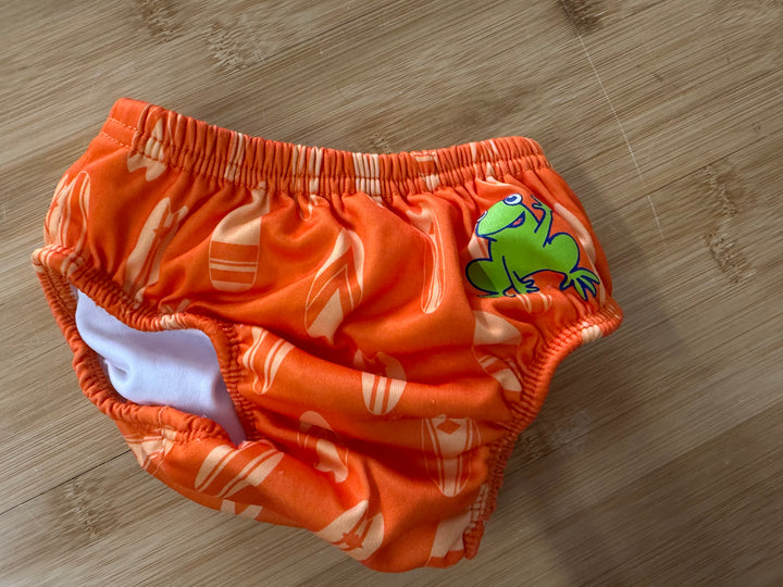 Aqua Leisure Pull On Swim Diaper – Small (6 Months) | Orange