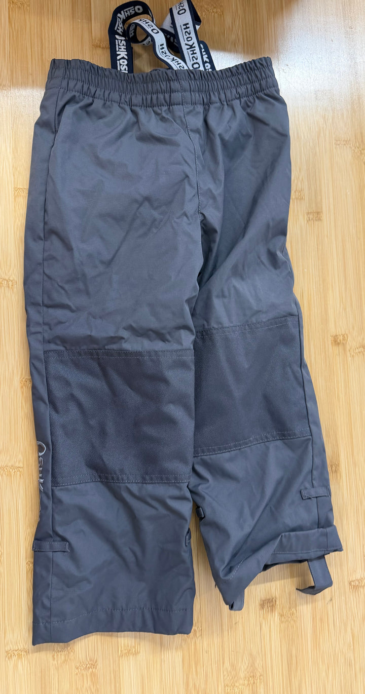 OshKosh Snow Pants – 4T | Dark Grey | Fleece Lined | Suspenders