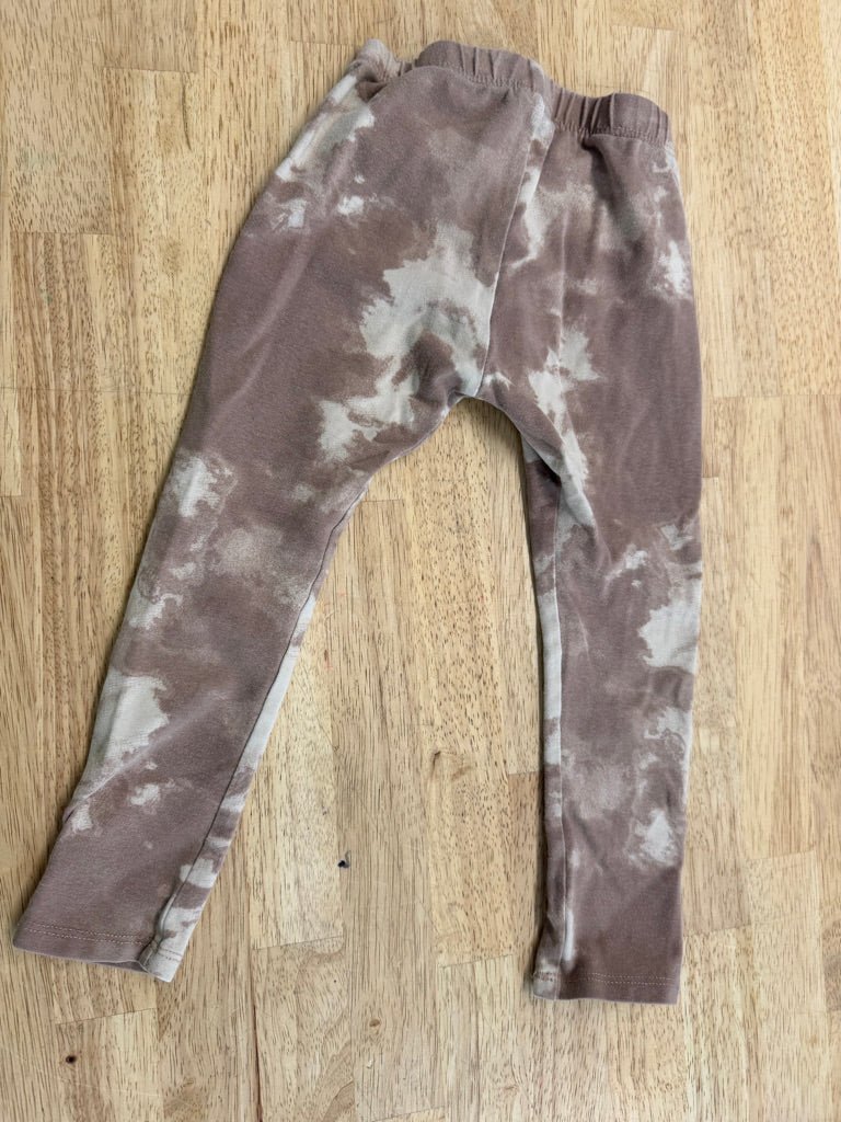 Jax & Lennon Splash Print Leggings – 18–24M | Brown - Nest and Sprout-Consignment