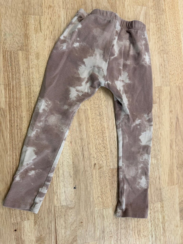 Jax & Lennon Splash Print Leggings – 18–24M | Brown - Nest and Sprout-Consignment