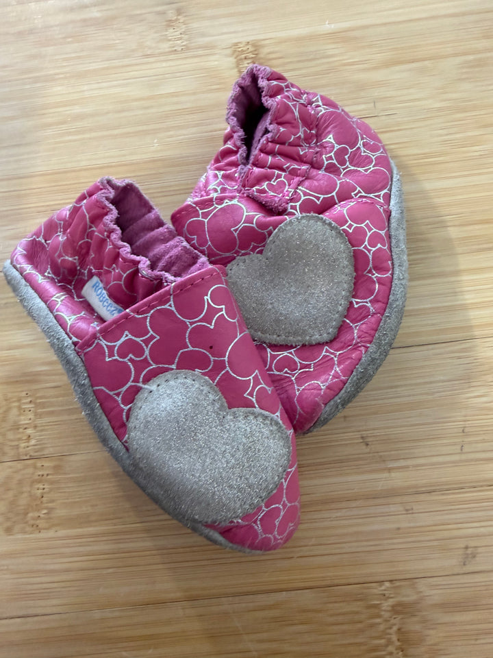 Robeez Pink Leather Upper Shoe – 6–12M | Play
