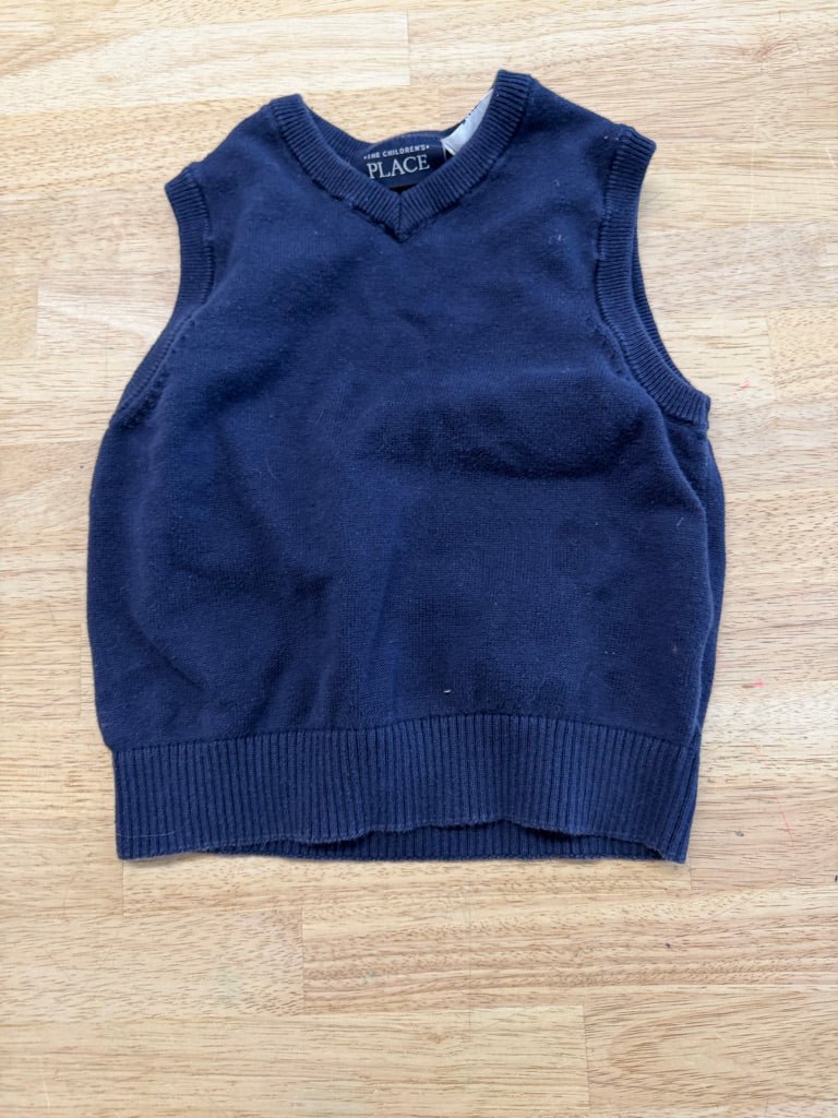 The Children’s Place Navy Knit Pullover Vest | Size 18–24M - Nest and Sprout - Consignment