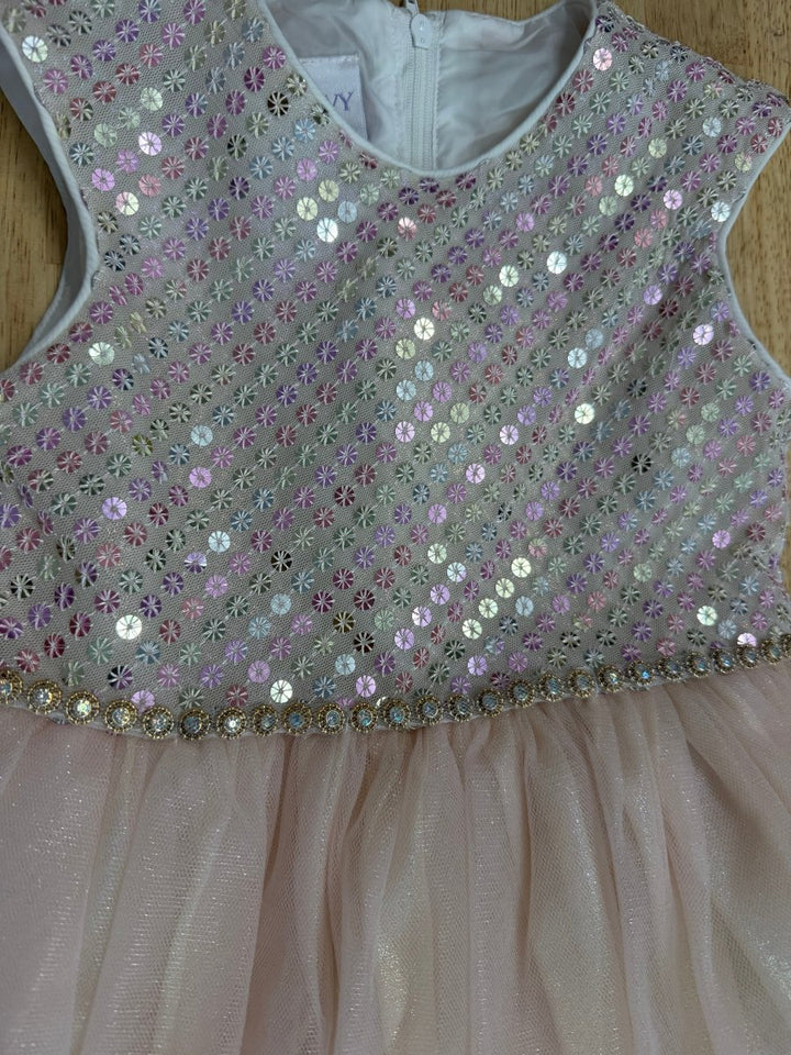 Iris & Ivy Pink Sequin Bodice Tulle Dress – 5 | Excellent - Nest and Sprout-Consignment