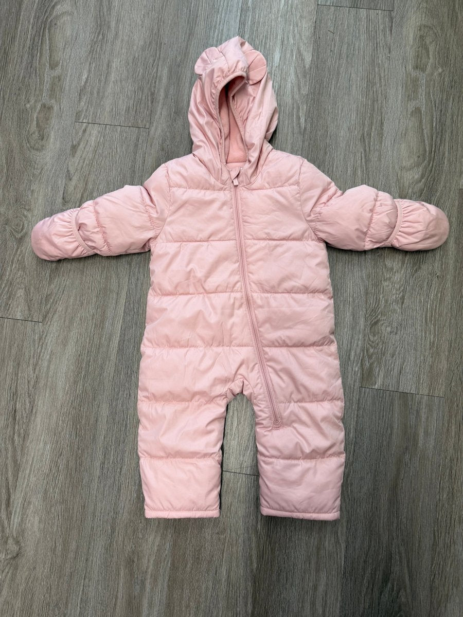 Old Navy Puffer Snowsuit – 12–18M | Pink - Nest and Sprout - Consignment