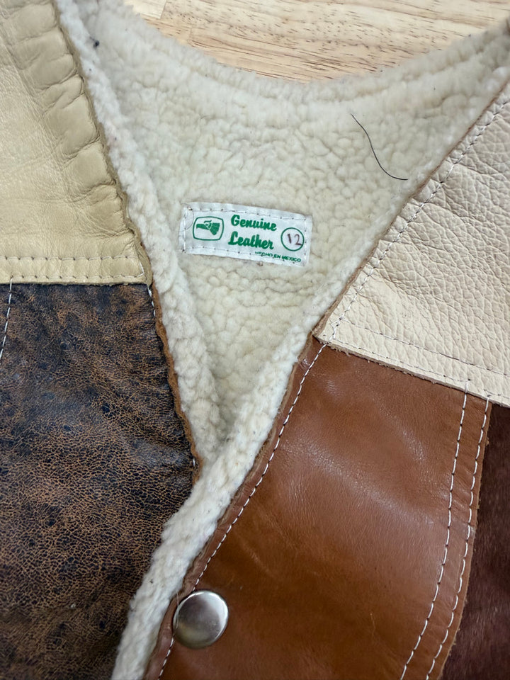 Genuine Leather Vest – 14.5 in Pit to Pit | Plush Inner