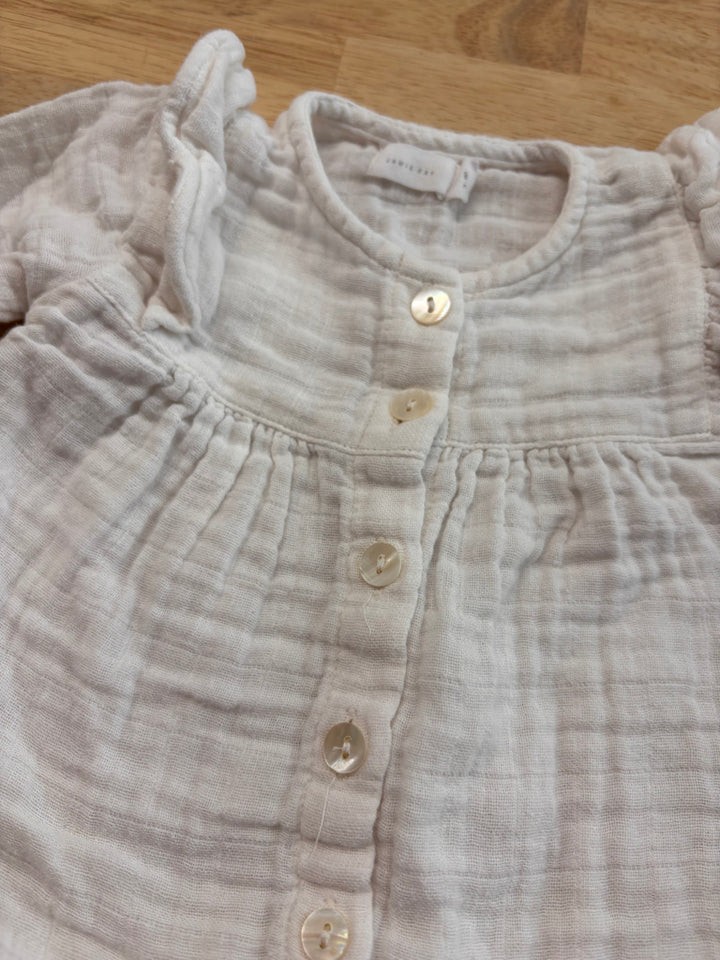 Jamie Kay 3–6M Muslin Ruffle Top