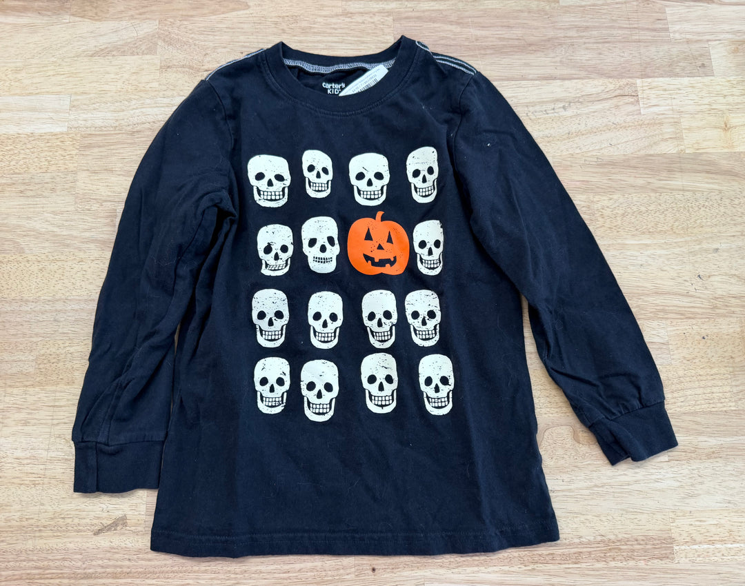 Carter's Kids Pumpkin Skeleton Halloween Long Sleeve – 7 | Holiday