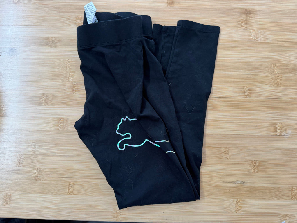 Puma Legging – 8/10 | Black with Silver Logo