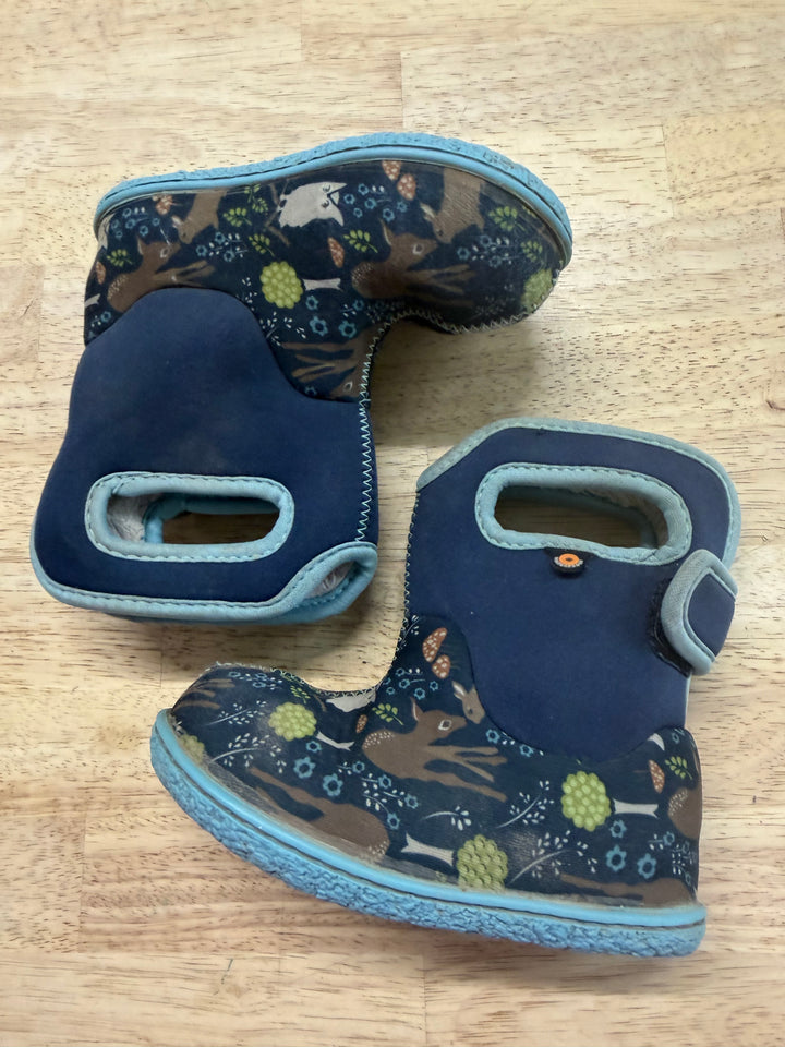 Baby Bogs Blue Deer Print Boot – 7 | -10°C