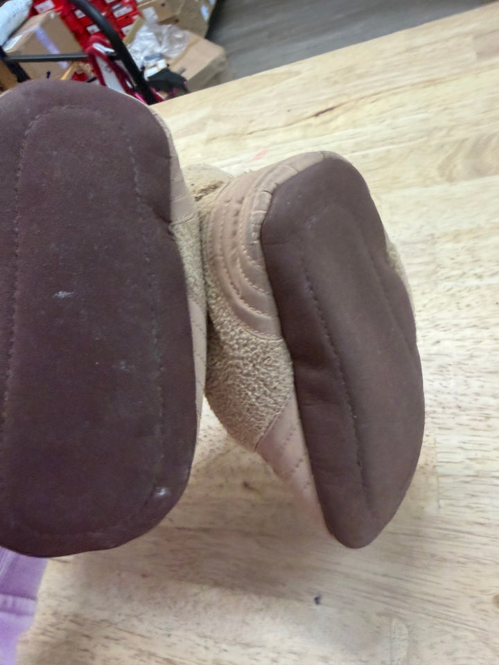 Jan & Jul Cozy Dry Booties – 18–24M | Light Brown Bear