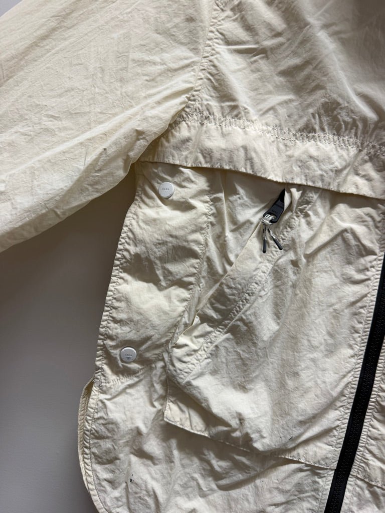 Zara Lightly Lined Windbreaker – 11/12 | Light Cream | Play - Nest and Sprout-Consignment