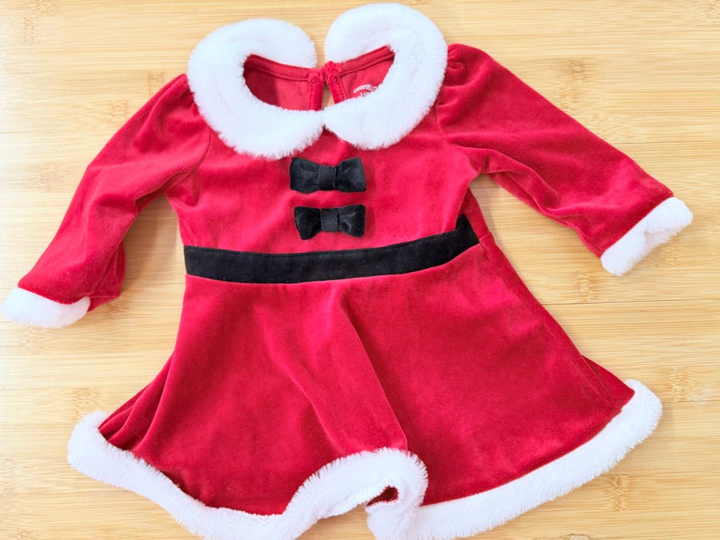 George Santa Claus Dress – 3-6 Months | Holiday - Nest and Sprout-Consignment
