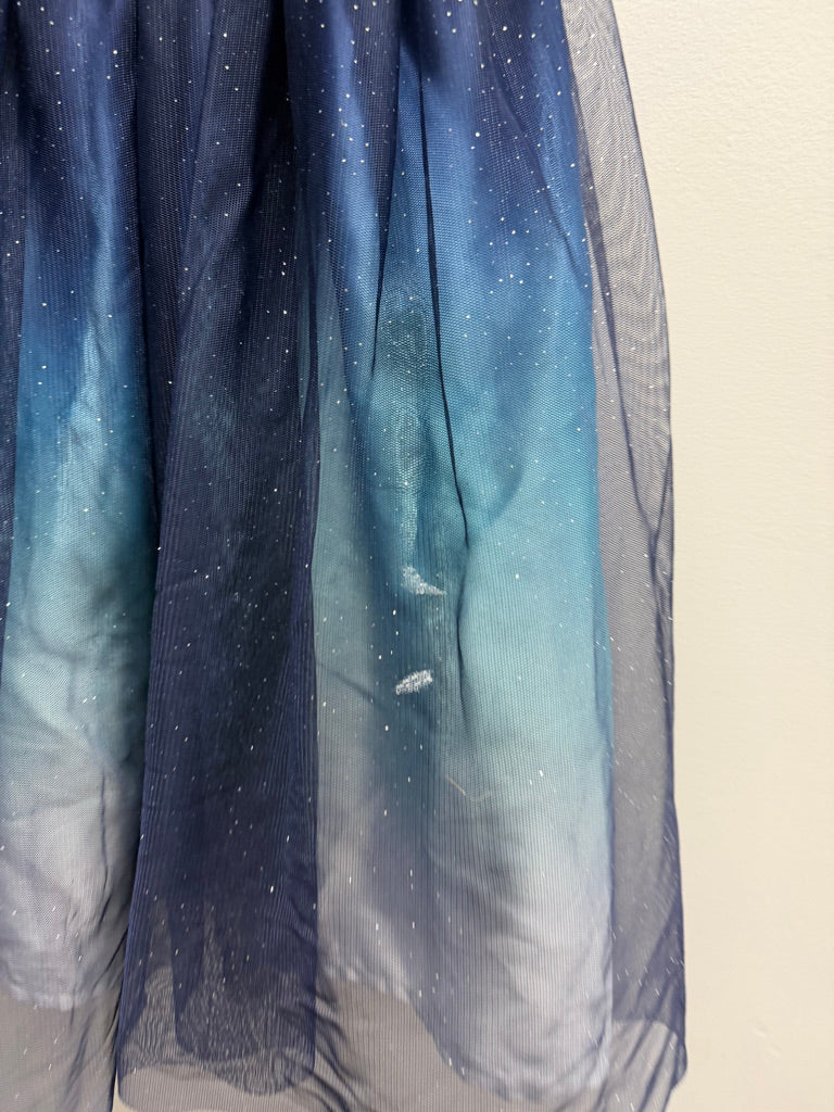 George Dress – Size 12 | Navy Satin & Blue Ombré Tulle