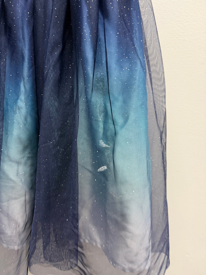 George Dress – Size 12 | Navy Satin & Blue Ombré Tulle