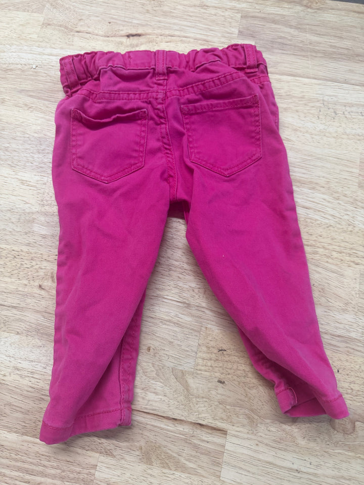OshKosh Girls Pink Jeans – 12M | Adjustable Waist | Play