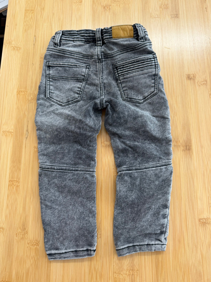 Zara Baby Boy Jeans – 18–24M | Grey & Black | Play