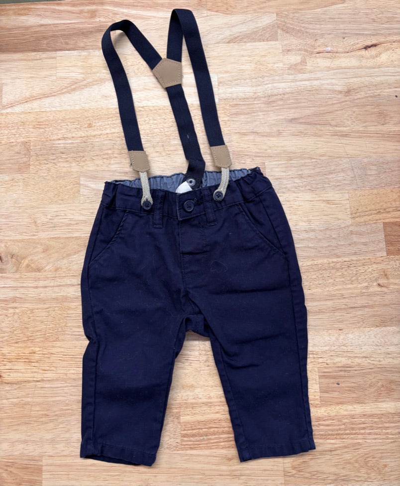 H&M Suspender Pants – Size 6M