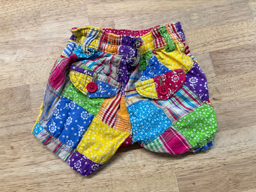 Children’s Place Patchwork Shorts – 6–9M