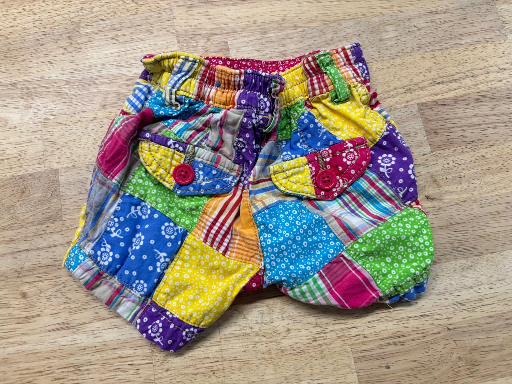 Children’s Place Patchwork Shorts – 6–9M - Nest and Sprout - Consignment