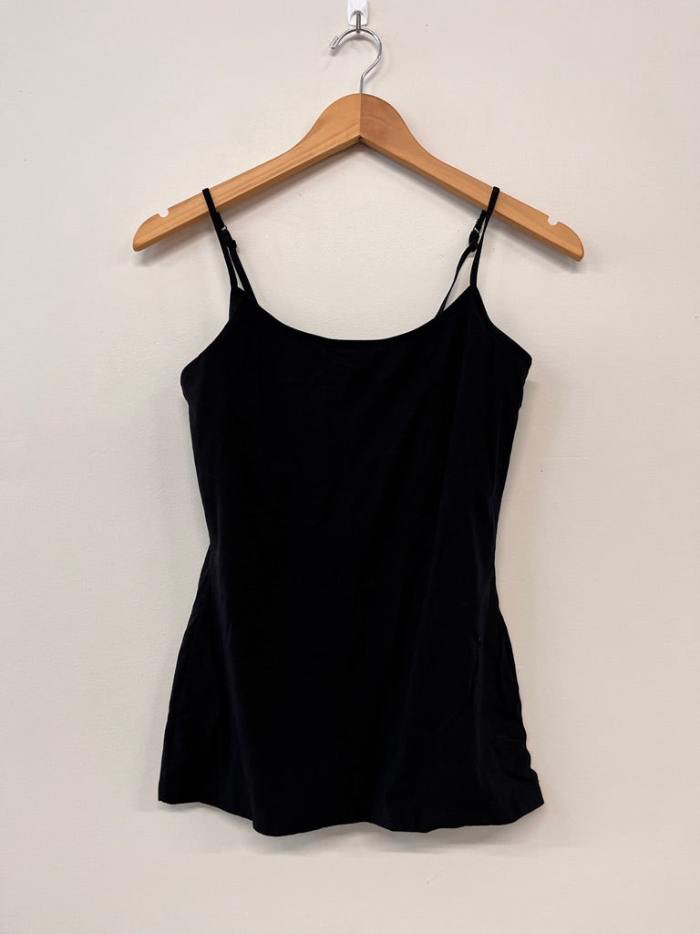 Body Blue Size M Black Maternity Top with Built-In Bra