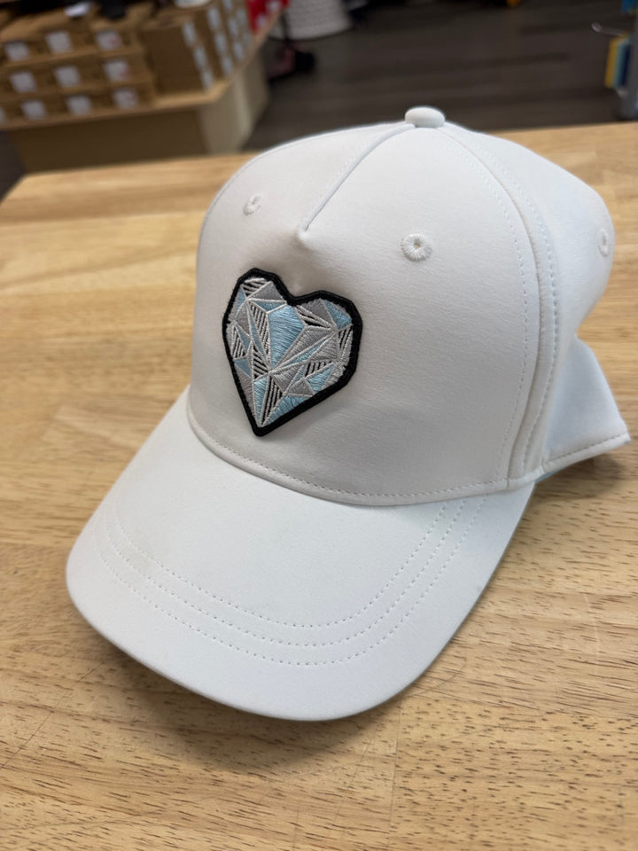 Ivivva White Ball Cap – XS/S | Blue Heart