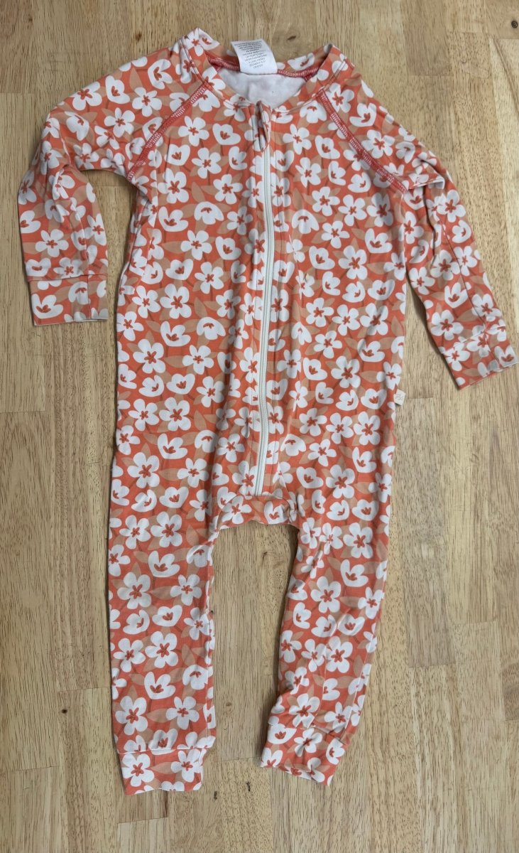 Jax & Lennon Floral Zip-Up Romper – 12–18M | Excellent - Nest and Sprout-Consignment