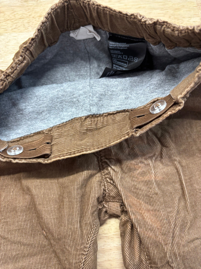H&M Brown Corduroy Lined Pants – 18–24M