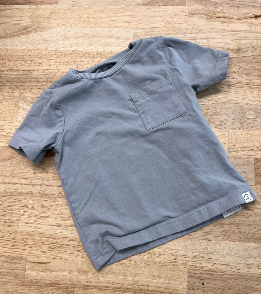 Carters Little Planet 12M Stone Blue Shirt