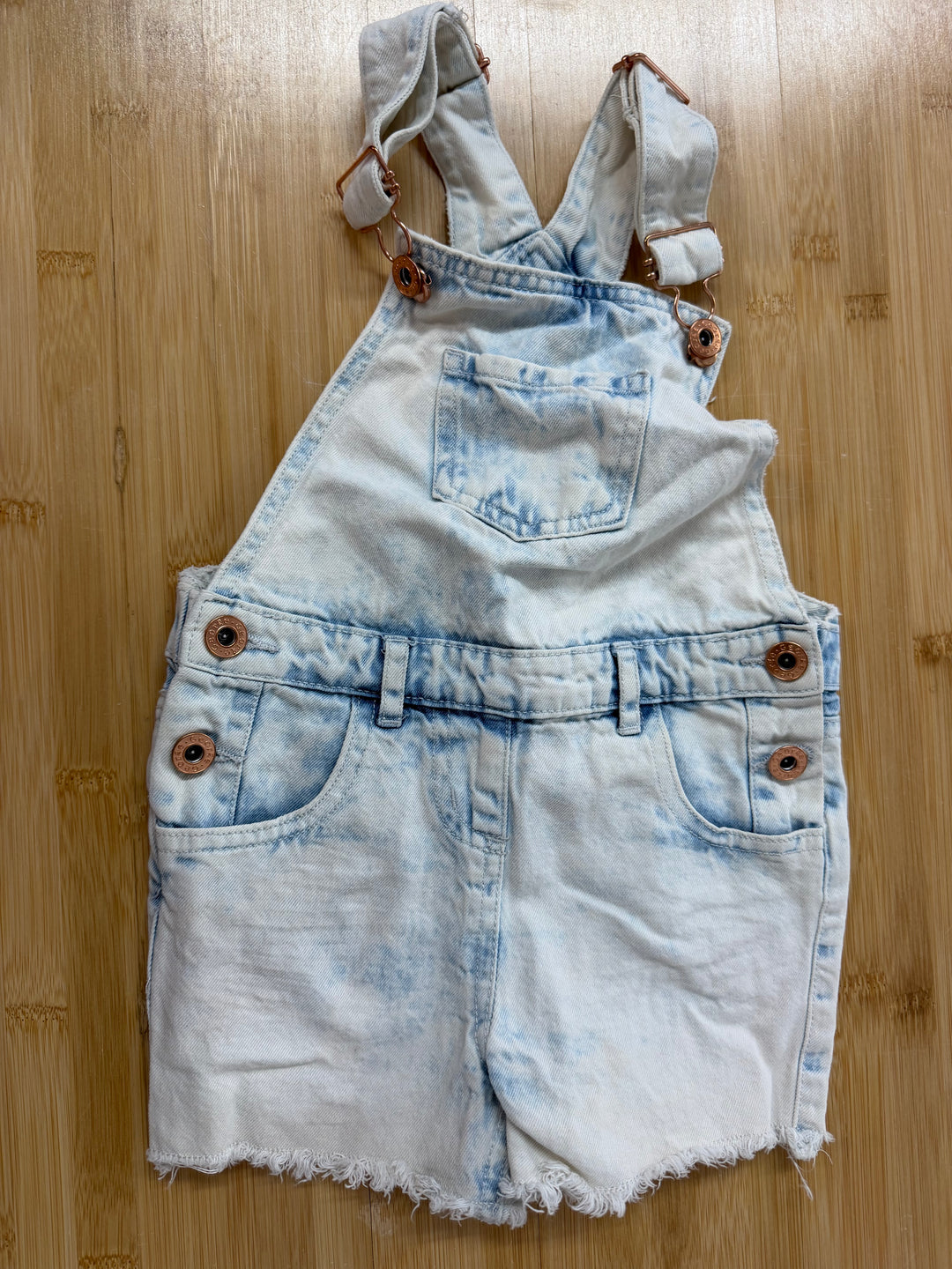George Shorts – 5 | Distressed Bleached Denim | Rose Gold Hardware
