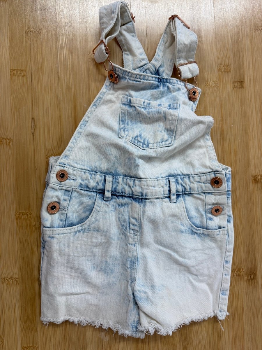 George Shorts – 5 | Distressed Bleached Denim | Rose Gold Hardware - Nest and Sprout-Consignment