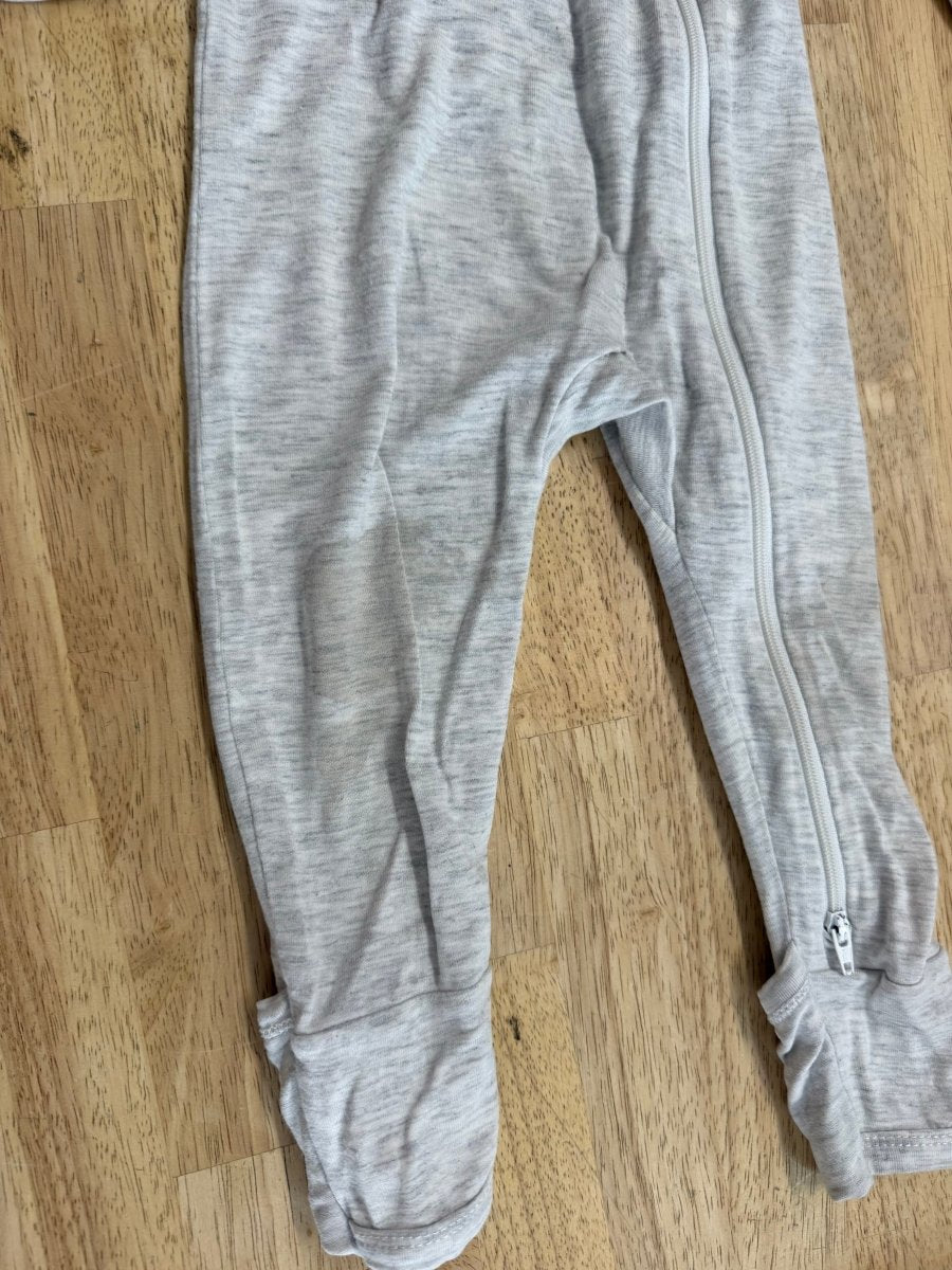 Bambi and Birdie Footless PJ Set – 18-24 Months | Grey | Rainbow on Back - Nest and Sprout-Consignment