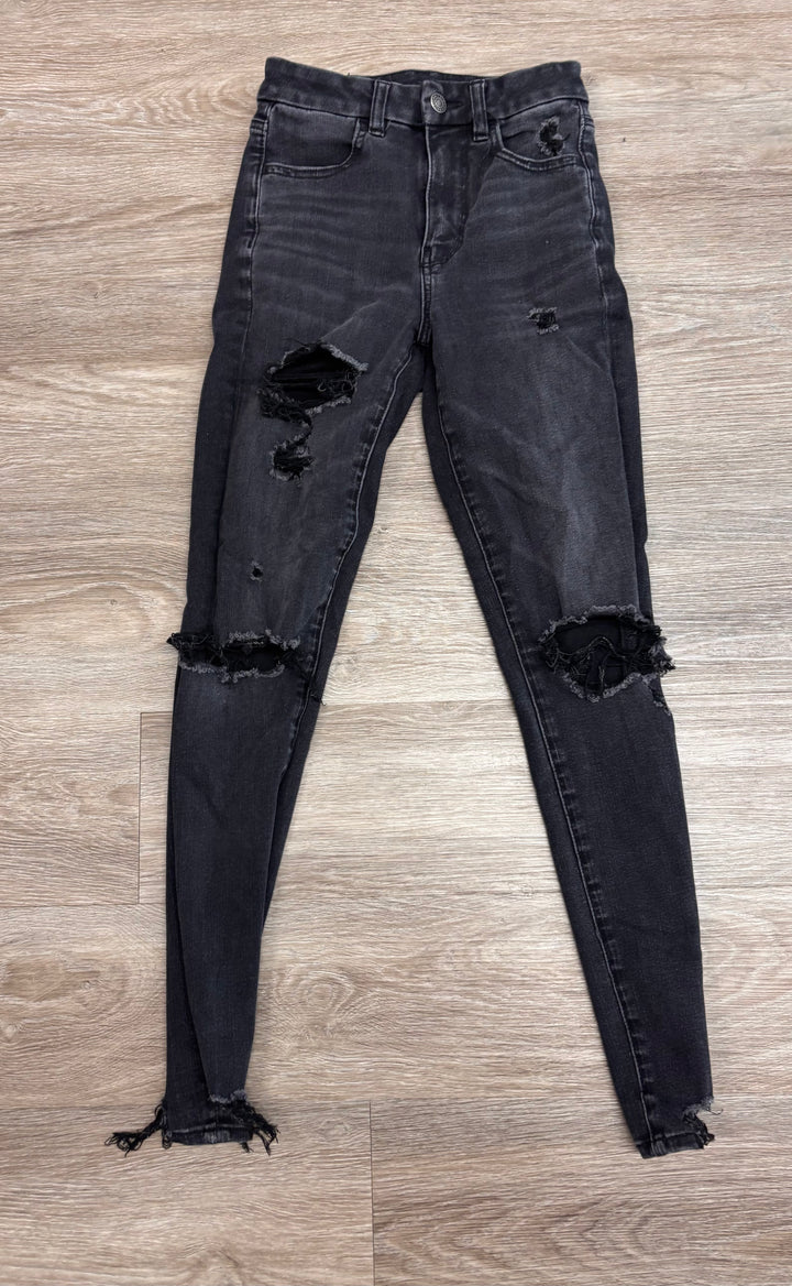 American Eagle Size 00 Regular Dream Jeans – Black (60cm Waist)