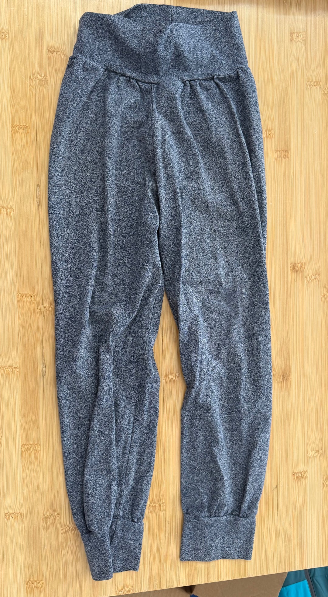 Bare Necessities Handmade Grow-With-Me Legging – 6 | Blue Heathered