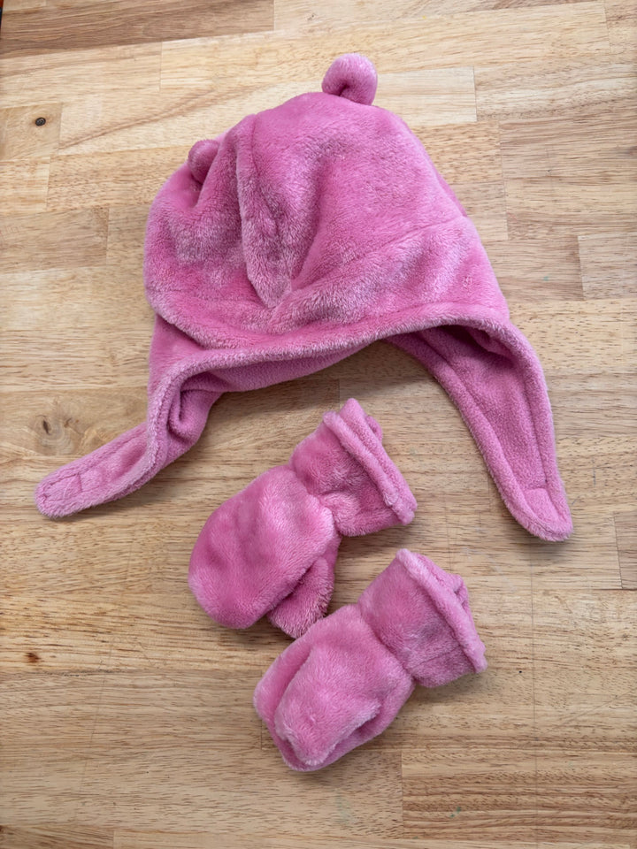 Kombi Infant Fleece Hat & Mittens Set