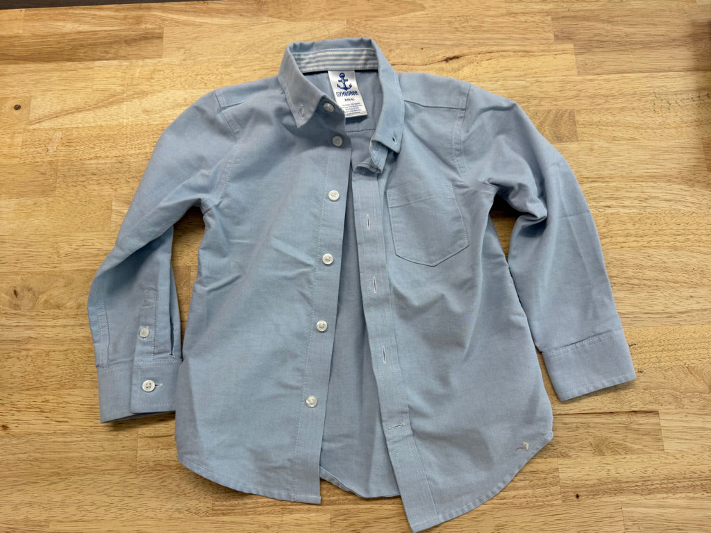 Gymboree Light Blue Button-Up Shirt – XS (4)