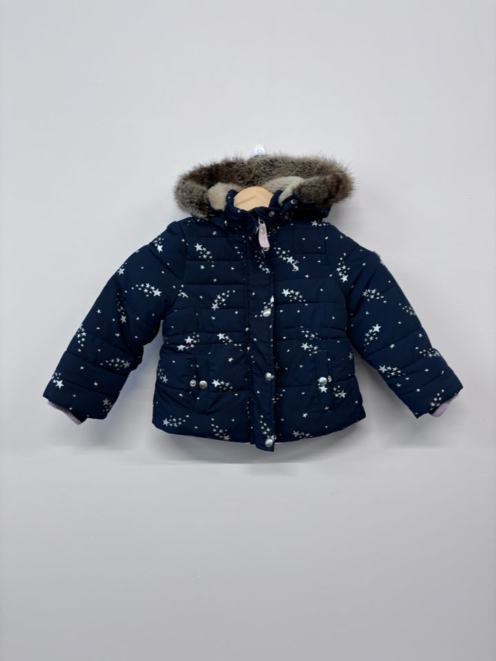 Joules 4-5 Year Blue Star Parka Clearance