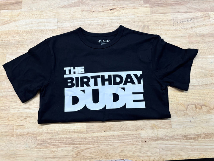 Children’s Place “Birthday Dude” Graphic T-Shirt – 10–12Y LIKE NEW